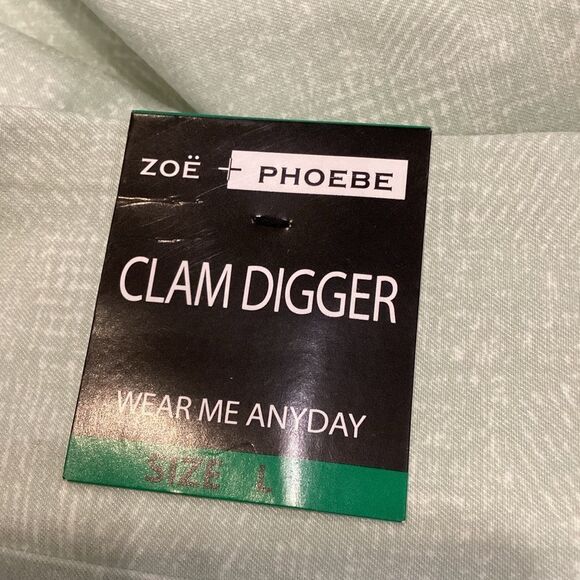 NWT Zoe + Phoebe Clam Digger Size Large - Picture 6 of 11